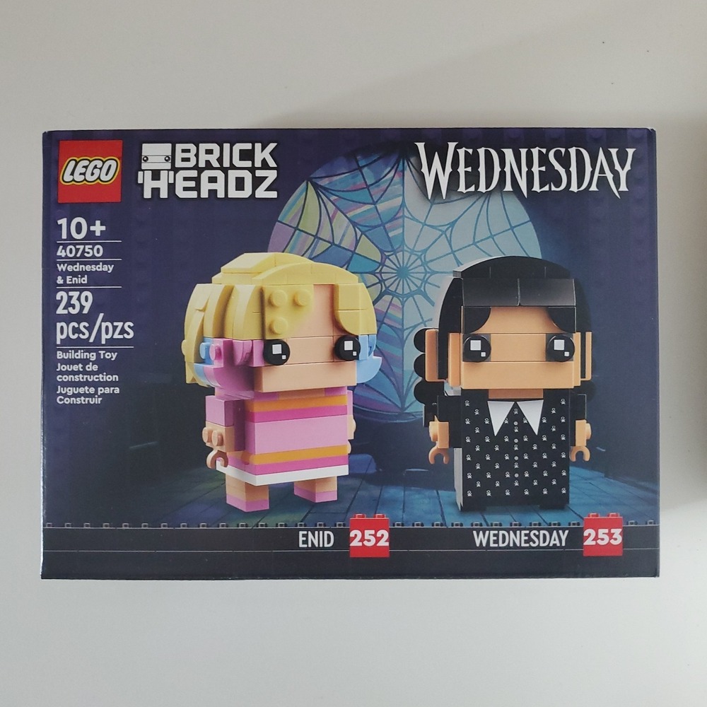 LEGO Brickheadz 40750 Wednesday [252] & Enid [253] New - Sealed